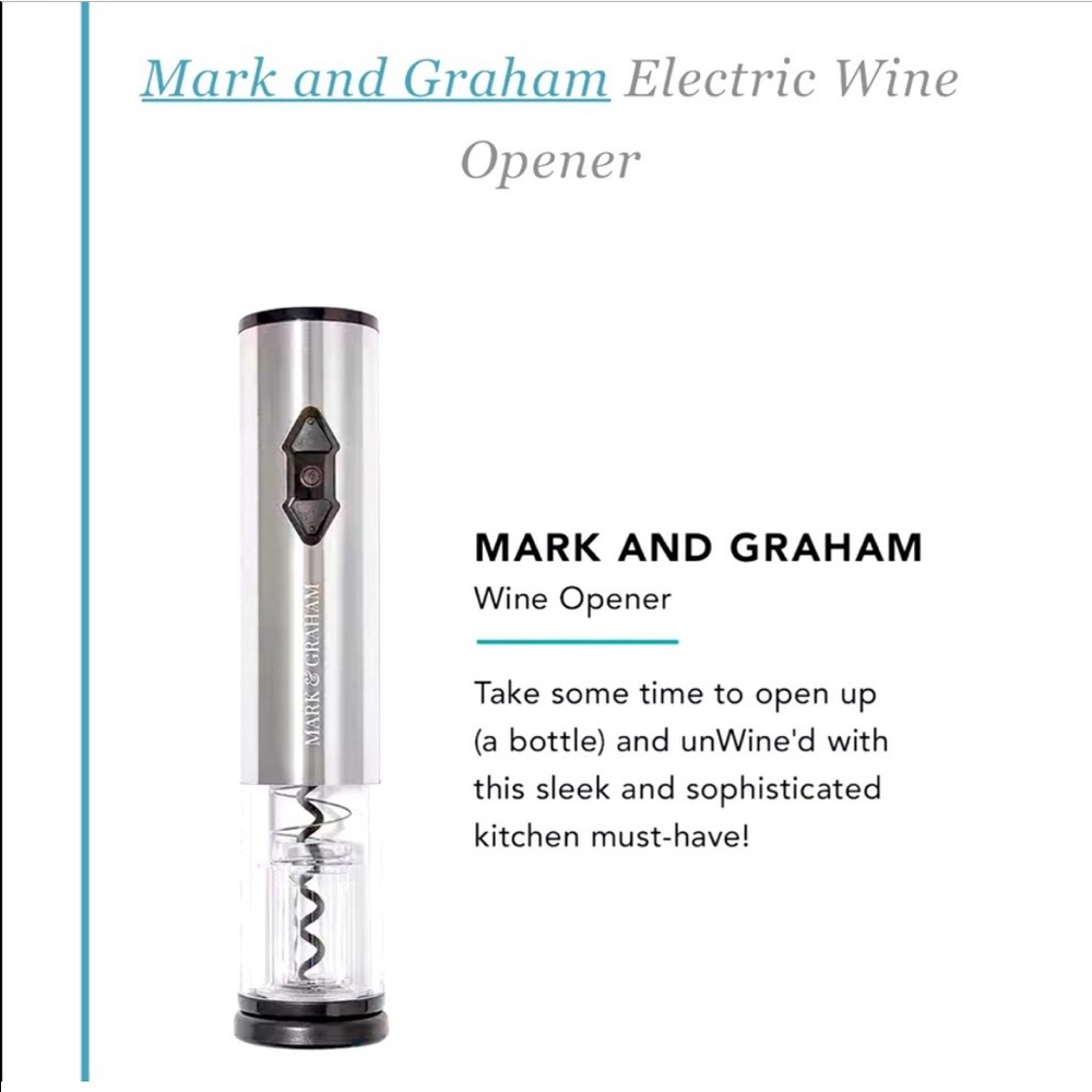 Mark & Graham electric wine opener